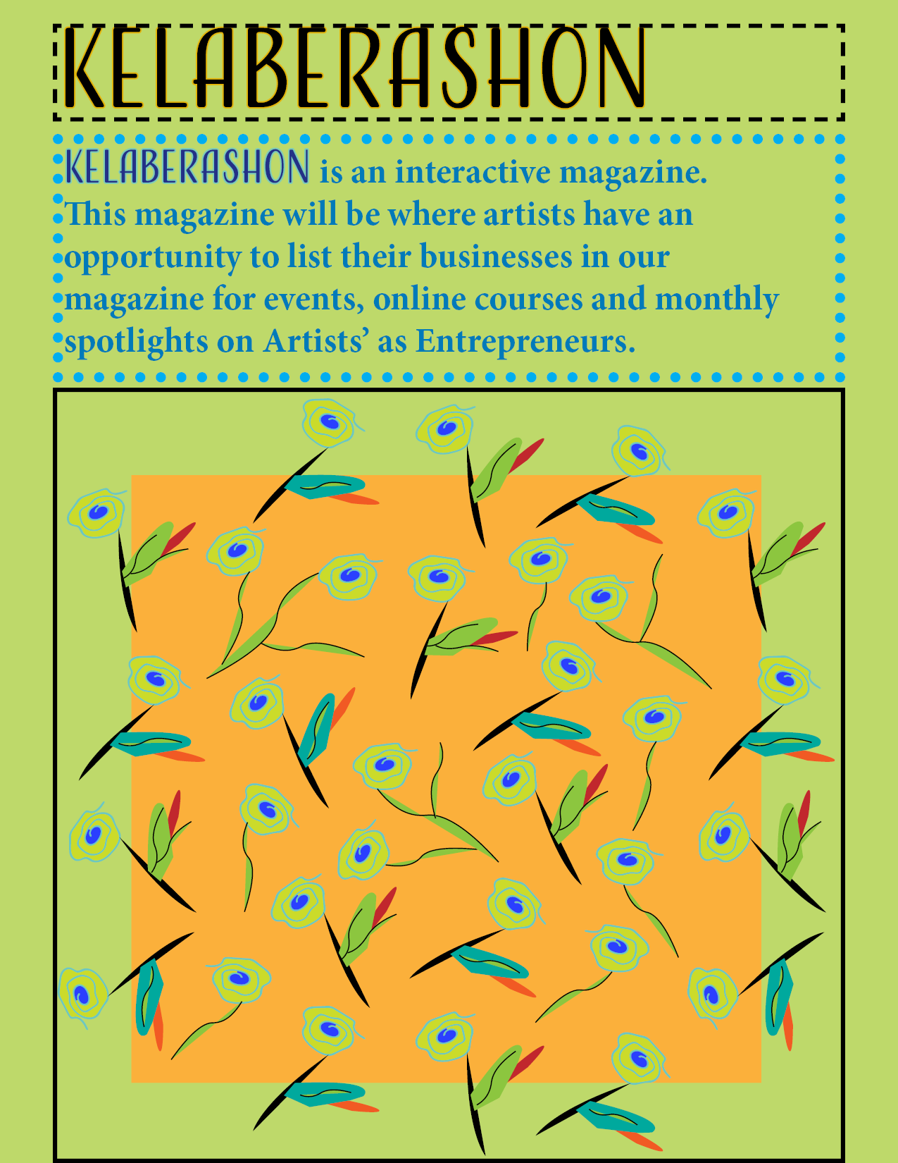 Front page of magazine